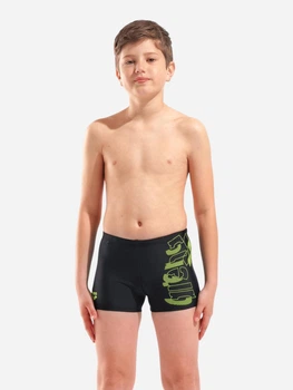 Подростковые плавки-шорты для мальчика Arena Tales Swim Short 009087-506 140 см Черный/Желтый (3468337648345)