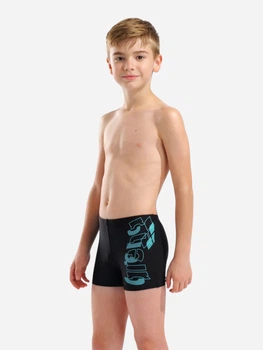 Детские плавки-шорты для мальчика Arena Tales Swim Short 009087-508 116 см Черный/Бирюзовый (3468337784333)
