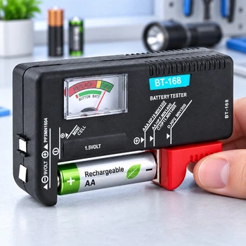Электронный тестер батарей ANENG BT-168 PRO для аккумуляторов 18650, AA, AAA, C, D и Крона