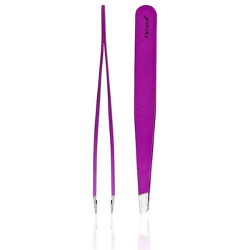Пінцет скошений Christian CTW-111 Lilac