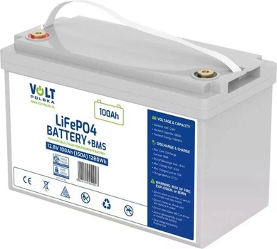 Акумуляторна батарея Volt Polska LiFePO4 12.8V 100Ah 150A BMS (6AKLI10112)