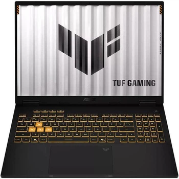 Ноутбук Asus TUF F16 (FX610JH-TU026), Intel Core i5-14450HX / 16'' / 144 Гц / RAM 16 ГБ DDR5 / SSD 512 ГБ / Intel UHD Graphics + RTX 5050 / Без ОС / Чорний