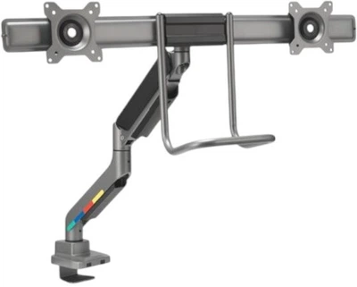 Настольный кронштейн для двух мониторов Kensington SmartFit Dual Monitor Arm K58272WW серый (K58272WW)