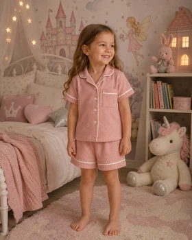 Піжама Soft Blush Kiddo Пудра розмір 116 (KIDDO-602A382CE8B24C0596520712D6E29EDB)