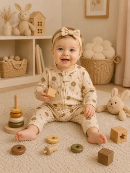Ромпер Daisy Dreams для дівчинки Kiddo Бежевий розмір 74 (KIDDO-860318DDEF1C4E358A7FC417784C802B)