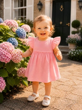 Платье для девочки “Pink Charm” Kiddo розовый 74 см
