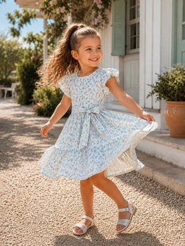 Платье Blossom Kiddo голубой 98 см