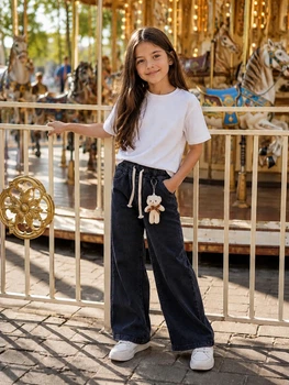 Джинси Urban Bear + брелок Kiddo Чорний розмір 122 (KIDDO-A662DF66DF464DF0B125A9810F13C0D3)
