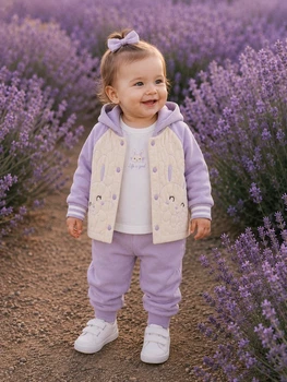 Комплект-тройка “Little Bunny” Kiddo лавандово-фиолетовый 74 см