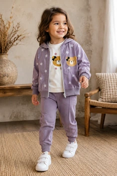 Костюм-тройка для девочки Teddy Stars Kiddo лавандово-фиолетовый 98 см