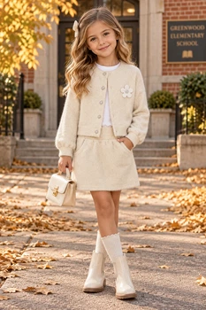 Комплект з альпаки «Elegant Girl» преміум якість Kiddo Кремовий розмір 104 (KIDDO-4155F4B65C544B649D149BD070B35F19)