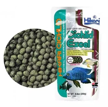 Корм для малавийских цихлид HIKARI CICHLID EXCEL MEDIUM (плавающие гранулы 5 мм) - 250г