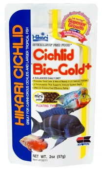 Корм для хищных цихлид HIKARI CICHLID BIO-GOLD PLUS MINI (гранулы для окраса 4 мм) - 57г