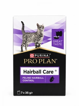 Пищевая добавка для кошек ProPlan Hairball Care (Профилактика комков шерсти) паучи - 7х35г