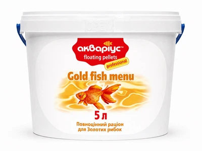 Корм для аквариумных рыб Аквариус Золотая рыбка (Gold Fish menu) - 5 л (1.5 кг)