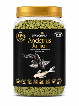 Корм для аквариумных рыб Аквариус Юниор Анциструс меню (Junior Ancistrus menu) - 600 мл (350г)