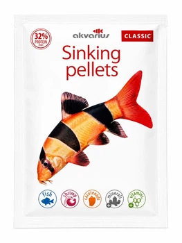 Корм для аквариумных рыб Аквариус Классическое меню, тонущие пеллеты (Classic menu sink pellets) - 40г