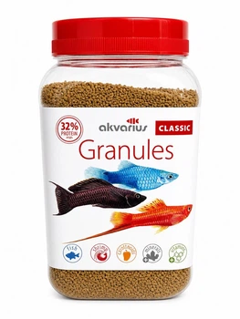Корм для аквариумных рыб Аквариус Классическое меню, гранулы (Classic menu granules) - 600 мл (250 г)
