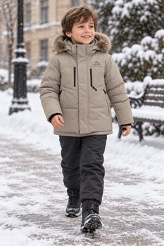 Куртка зимова «Arctic Way» Kiddo Бежевий розмір 98 (KIDDO-CEDFCA4F0B9745EFBB4A058EA6B159DC)