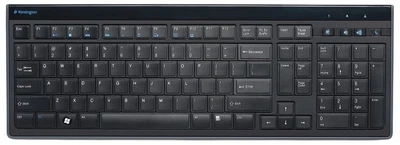 Klawiatura przewodowa Kensington Slim Type Wired Keyboard USB Black (K72357WW)