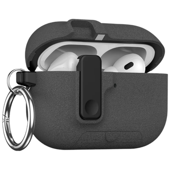 Sihuan Ke Чехол для Apple AirPods 4, матовый, магнитный, противоударный, с автоматической откидной крышкой, серый