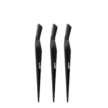 Набір бритв для брів Kai Auger Series Imported, покращений, для початківців, з мікрозахисним екраном, преміум-класу, 3 предмети