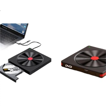 Багатофункціональний зовнішній оптичний привід UNIS JVD1805 USB, DVD-записувач, сумісний з ноутбуками/настільними комп'ютерами/моноблоками/Apple Mac/китайськими системами