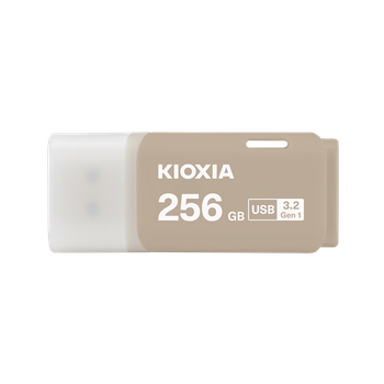 USB-флеш-накопичувач Kioxia 256 ГБ, серія Falcon U301, теплий сірий колір, інтерфейс USB 3.2, стильний дизайн, високошвидкісна передача даних, для офісної роботи, навчання, автомобільних розваг, сумісний із системами Apple