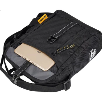 Сумка CAT Crossbody, сумка для активного відпочинку, сумка через плече, легка сумка-мессенджер для планшета iPad 11 дюймів, класичний стиль для чоловіків та жінок, чорно-жовтий колір, 84875