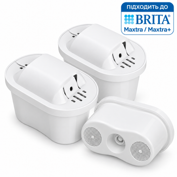 Комплект сменных картриджей для фильтра-кувшина Brita Maxtra / Maxtra+ 3 шт для очистки воды