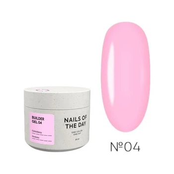Гель для наращивания NAILS OF THE DAY Builder Gel 04 ярко-розовый, 15 мл