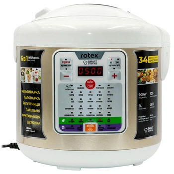 Мультиварка Rotex RMC530-G, 5 л, 900 Вт, ТЕН-нагрів