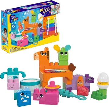 Конструктор Mega Bloks Музыкальные животные на ферме 40 деталей Fisher-Price HPB46