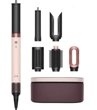 Стайлер DYS Airwrap HS09 Coanda 2x Multi-styler & Dryer Straight to Wavy 6в1 1700 Вт з кейсом Ceramic Pink/Rose Gold Персиковий (P-310)