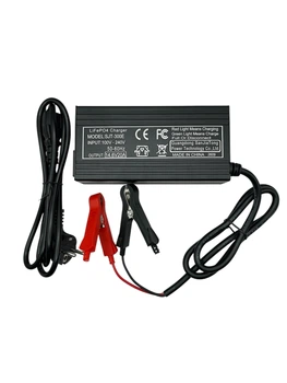 Зарядний пристрій для акумулятора LiFePO4 4S 12V 14.6V 20A 300W Guangdong SanJiaTong 300E, активне охолодження, індикатор заряду