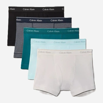 Набор трусов боксеров мужских хлопковых Calvin Klein NB1897-3SA(Niagara Falls Multi) M 5 шт Холодный микс (199156118025)