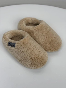 Тапочки детские для девочек махровые Капучино Maybel 30-31 (4256_3)