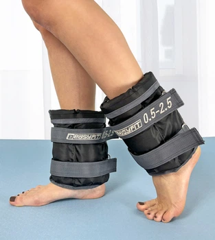 Утяжелители для рук и ног EasyFit EF-WHT-0.5-2.5 регулируемые 0.5×2.5 кг (2 шт.) серые для фитнеса и бега
