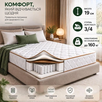 Ортопедический матрас aMebli Sleep&Go Drive Cocos 150x200 см