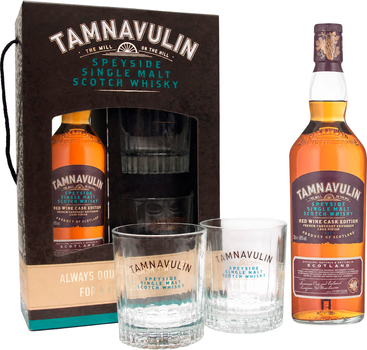Віскі Tamnavulin Red Wine Cask Edition 0.7 л 40% + 2 келихи (4820196540199N)