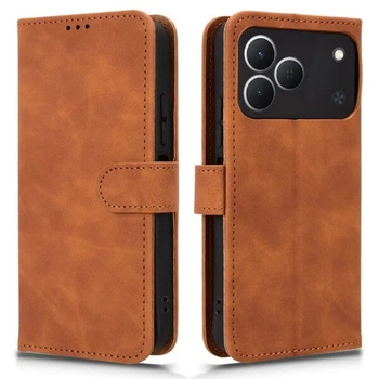 Чохол Deexe Classic Wallet для TECNO Spark 50 - Brown