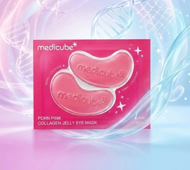 Гидрогелевые патчи под глаза Medicube PDRN Pink Collagen Jelly Eye Mask, 1 пара