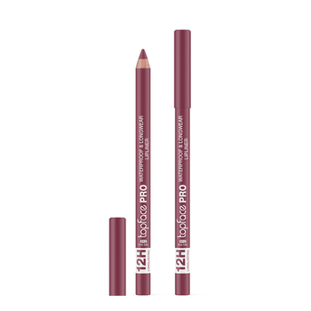 Олівець для губ topface PRO Waterproof & Longwear водостійкий PT621, 012 Pink Edit Бежево-рожевий