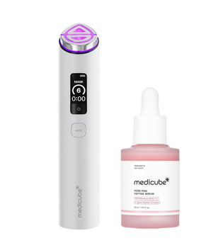 Набор белый Medicube AGE-R Booster Pro X2 + PDRN Pink Peptide Serum 30 мл