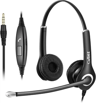 Гарнитура Callez A802 с микрофоном и шумоподавлением Jack 3.5 мм черная