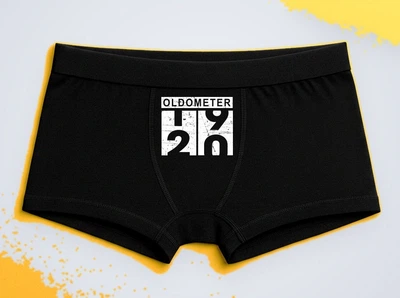 Мужские трусы-боксеры с принтом Oldometer 20 День рождения Черный XL