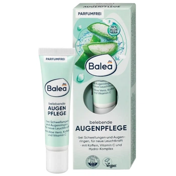 Крем под глаза с 10% алоэ, витамином и кофеином Balea belebende Augencreme, 15 ml