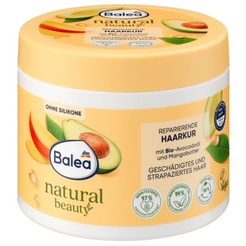 Відновлююча маска для волосся Balea Natural Beauty з олією авокадо, 300 мл