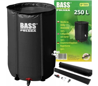 Бочка для дождевой воды 250 л Bass Polska кладочный бак для сбора воды с краном для сада и огорода