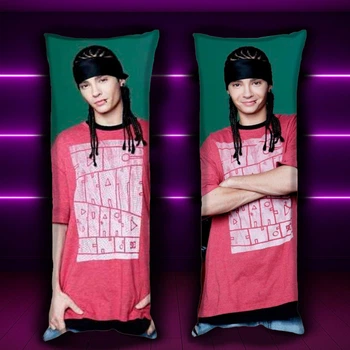 Дакимакура 150 х50 см Том Каулитц Tom Kaulitz группа Tokio Hotel Подушка с двухсторонней наволочкой